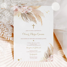 Pampas Grass Bohemische Taufe Boho Christening in
