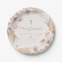 Pampas Grass Bohemische Taufe Personalisiert