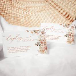 Pampas Grass Boho Babydusche Begleitkarte