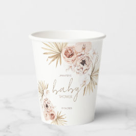 Pampas Grass Boho Bohemisch Baby Dusche Pappbecher