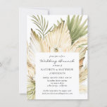 Pampas Grass Boho Bouquet Post Hochzeitsbrot Einladung<br><div class="desc">Boho Wüstenbukett nach der Hochzeit Brunch Einladung mit handgemalten Aquarellpalmen,  Pampas Gras,  weißen Orchideen und getrockneten Blätter in natürlichen Erdtönen.  Koordination von Einladungen und Zubehör im Lager.</div>