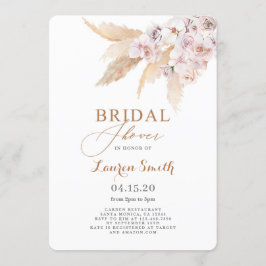 Pampas Grass Boho Brautparty Einladung