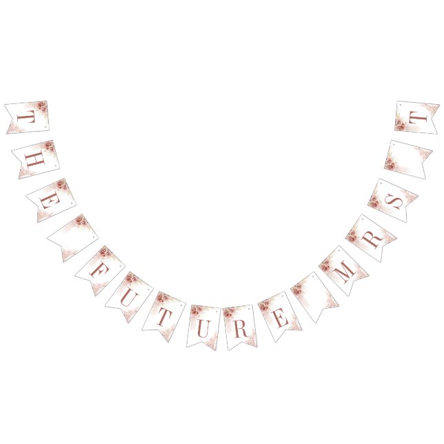 Pampas Grass Boho Chic Terracotta Brautparty Wimpelkette (Alle)