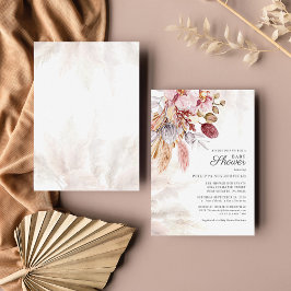 Pampas Grass Boho Getrocknete Blume Kinderdusche Einladung