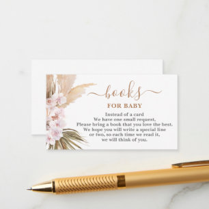 Pampas Grass Books for Baby Card Begleitkarte