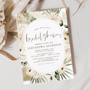 Pampas Grass Brautparty Boho Eucalyptus Invita Einladung