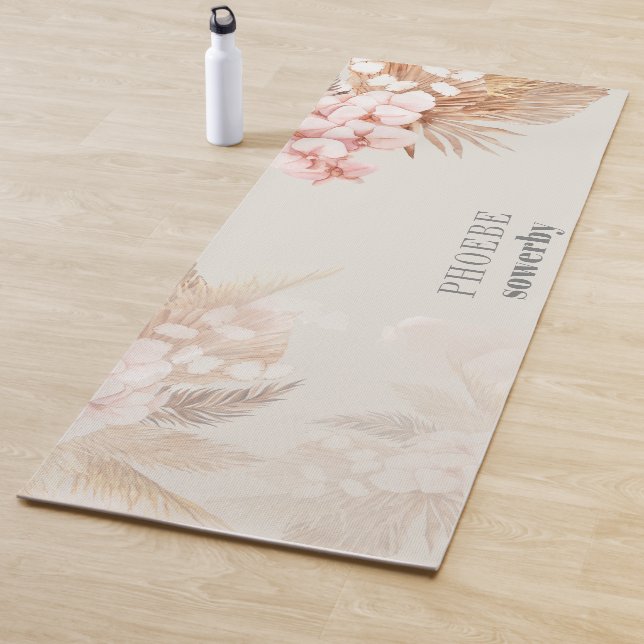 Pampas Grass Brautparty Floral Terracotta Yogamatte (Beispiel)