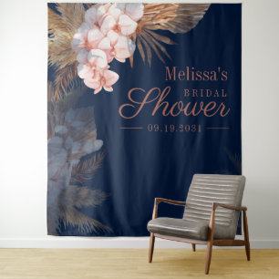Pampas Grass Brautparty Foto Stand Hintergrund Wandteppich