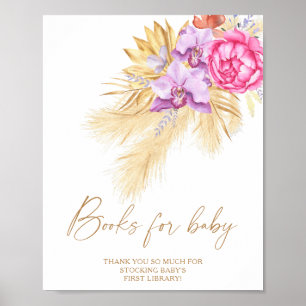 Pampas grass - Bücher für Babyposter Poster