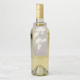 Pampas Grass Flaschenanhänger