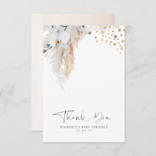 Pampas Grass Floral Baby Dusche Klein Danke