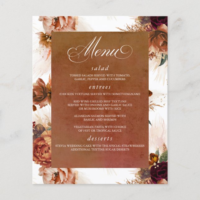 Pampas Grass Floral Flyer (Vorne)