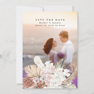 Pampas Grass Floral Tropischer Jungle Save The Date