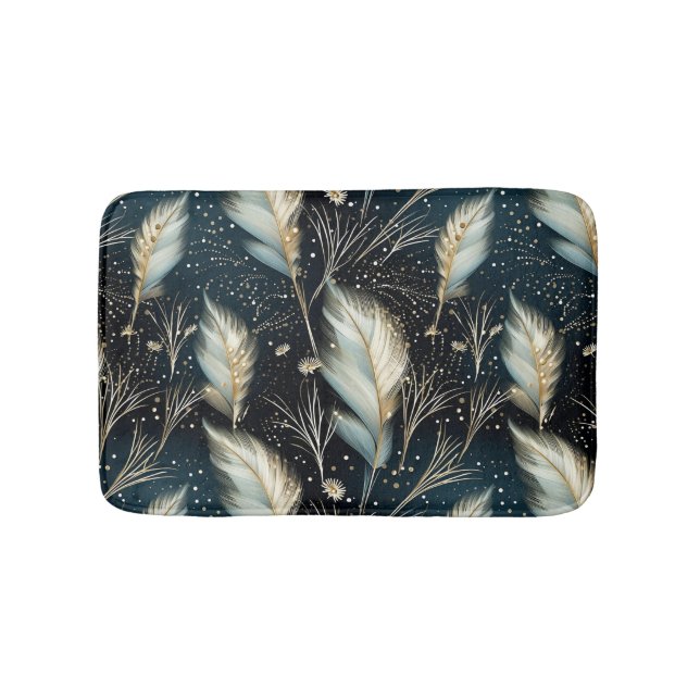 Pampas Grass Glitzer Badematte (Vorderseite)