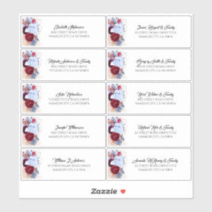 Pampas Grass Guest Names Address Labels