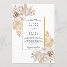 Pampas Grass Hochzeit