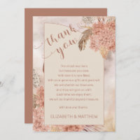 Pampas Grass | Hydrangeas Babydusche Vielen Dank