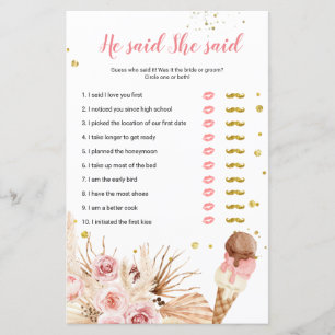 Pampas Grass Ice Cream Er sagte, sie habe Game Car