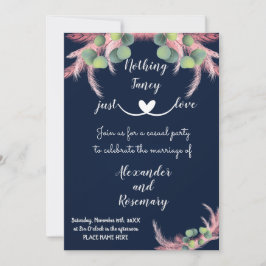 Pampas Grass Nichts Extravagant nur Liebe Elope Einladung