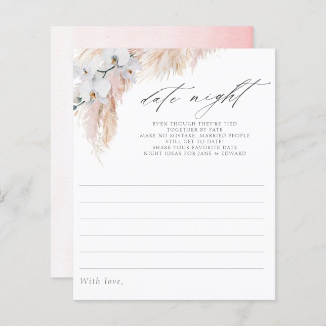 Pampas Grass Orchids Brautparty (Vorne/Hinten)