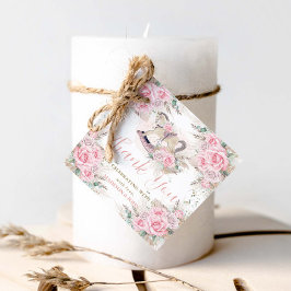 Pampas Grass Pink Rocking Horse Kinderdusche Geschenkanhänger