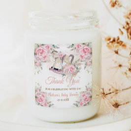 Pampas Grass Pink Rocking Horse Kinderdusche Quadratischer Aufkleber