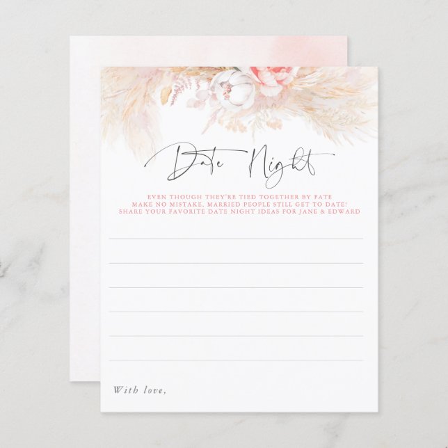 Pampas Grass Rosa Blumenstrauß (Vorne/Hinten)