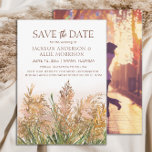 Pampas Grass Rustikale Bohemische Hochzeit Save The Date<br><div class="desc">Rustikale, böhmische Pampas-Gras Hochzeit Speichern Sie die Date-Karte. Personalisiert mit Ihren Informationen auf der Vorderseite und Ihrem Foto auf der Rückseite. Kontaktieren Sie mich, um Hilfe bei Ihren Anpassungen zu erhalten oder um zusätzliche Matching oder Koordination von Zazzle Produkten für Ihre besonderen Anlaß zu fordern. Kaufen Sie diese Karte in...</div>