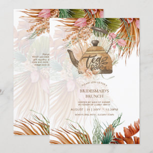 Pampas Grass TEA PARTY Brautparty Mittagessen