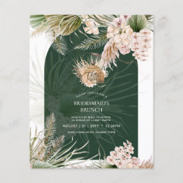 Pampas Grass TEA PARTY Brautparty Mittagessen Flyer