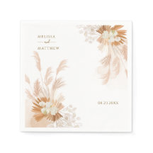 Pampas Grass Terracotta Hochzeitspapier