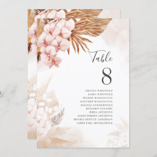 Pampas Grass Terracotta Sitzplätze Tischnummer 8