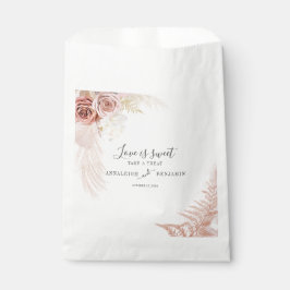 Pampas Grass Terracotta Wüste Palm Script Wedding Geschenktütchen