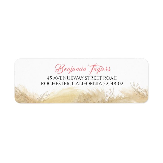 Pampas Grass Watercolor Exotic (Vorne)