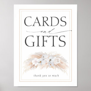 Pampas Grass Wedding Cards und Geschenke-Zeichen Poster