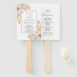 Pampas Grass Wedding Fächer