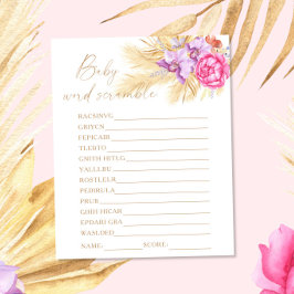 Pampas grass - Wortschatzer Baby-Dusche-Spiel