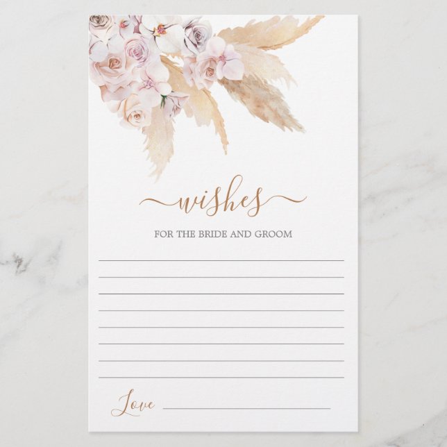 Pampas Grass wünscht sich eine Bridakarte (Vorderseite)