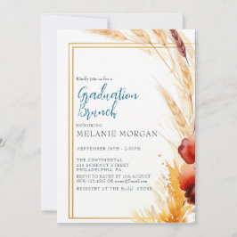 Pampas Herbstbeige Brautparty Einladung