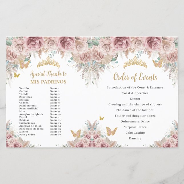 Pampas Padrinos-Programm für blaue Flora (Rückseite)