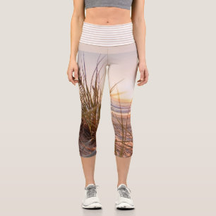 Pampasgras auf Sand-Capri-Leggings Capri Leggings
