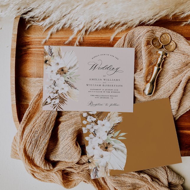 Pampasgras Blume Terrakotta Hochzeit (Von Creator hochgeladen)