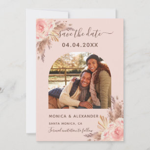 Pampasgras Rosen Gold Foto Hochzeit Save The Date