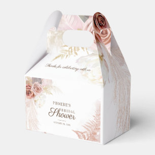 Pampasgras Terrakotta Palmen Brautdusche Geschenkschachtel