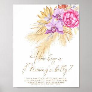 Pampasgras - wie groß ist Mamas Bauch Spiel  Poster