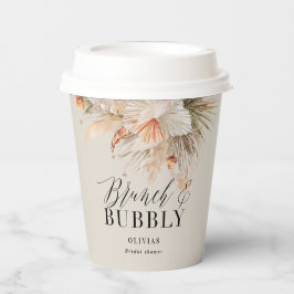 Pampelgras aus Brunch und Brautparty Pappbecher