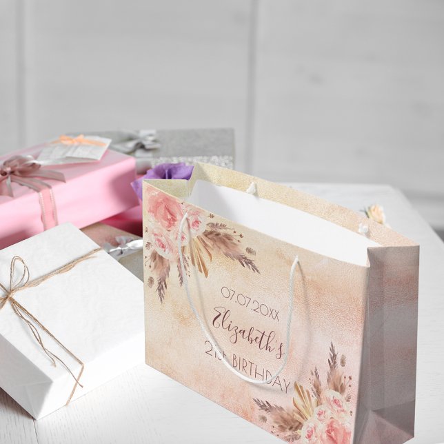 Pampelgras-Rose Große Geschenktüte (Von Creator hochgeladen)