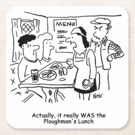 Pampelmuse wird gesagt, sie haben Plowmans Mittage Rechteckiger Pappuntersetzer