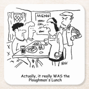 Pampelmuse wird gesagt, sie haben Plowmans Mittage Rechteckiger Pappuntersetzer