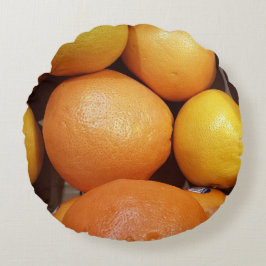 Pampelmusen-Wurfs-Kissen Rundes Kissen